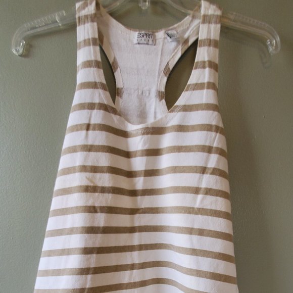 ESPRIT Tan and White Cross Back - Picture 1 of 5